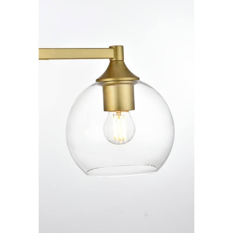 Felz 1 Light Black and Clear Bath Sconce