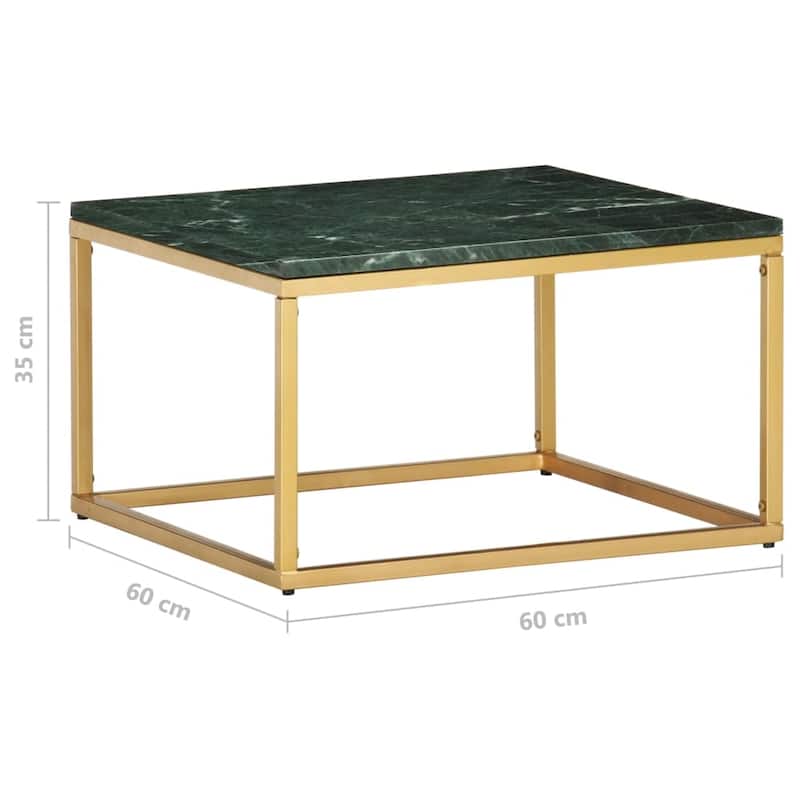 vidaXL Coffee Table End Table Side Sofa Table Real Stone with Marble Texture