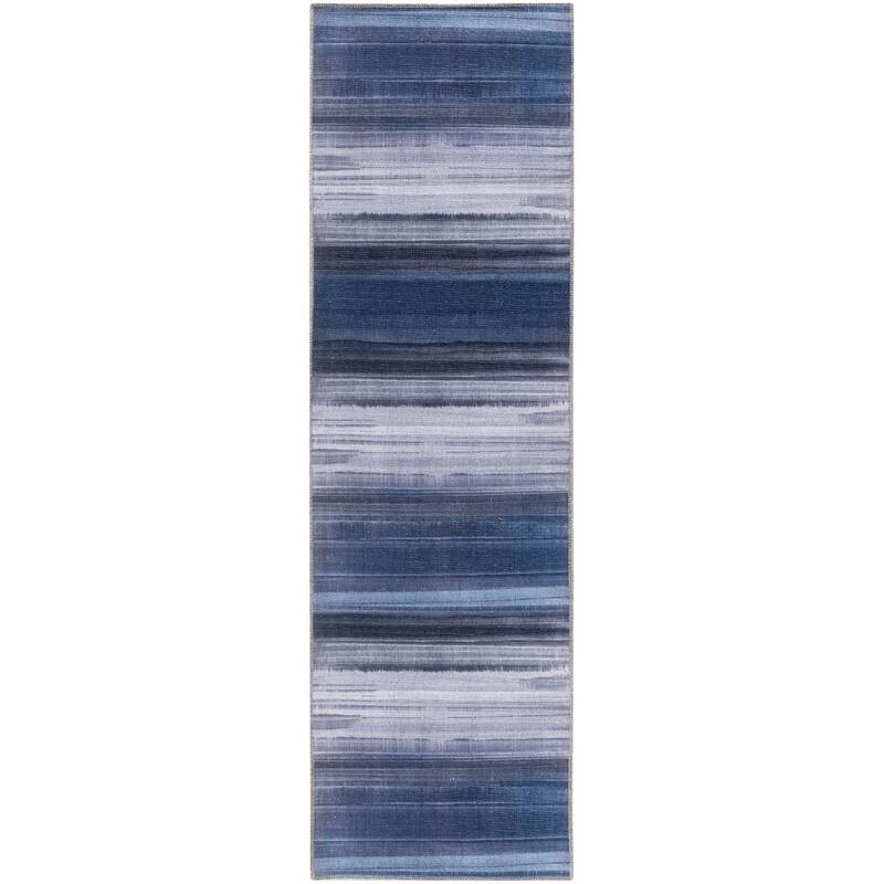 Calvin Klein Launder Indoor Abstract Area Rug - 7' 10" x 9' 10" - Blue/Aqua - Rectangle