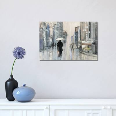 iCanvas "Spring Rain New York Neutral" by Julia Purinton Canvas Print