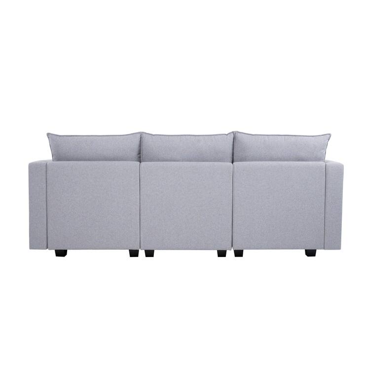 Modern L-Shaped DIY Convertible Modular Sectional Sofa Collection