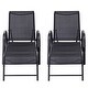 Goplus Outdoor Patio Chaise Lounge Chair Sling Lounges Recliner Adjustable Back - Thumbnail 10