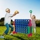 preview thumbnail 3 of 8, Gymax Jumbo 4-to-Score Game Set 4 in A Row Kids Adults w/ 42 Jumbo - See Details