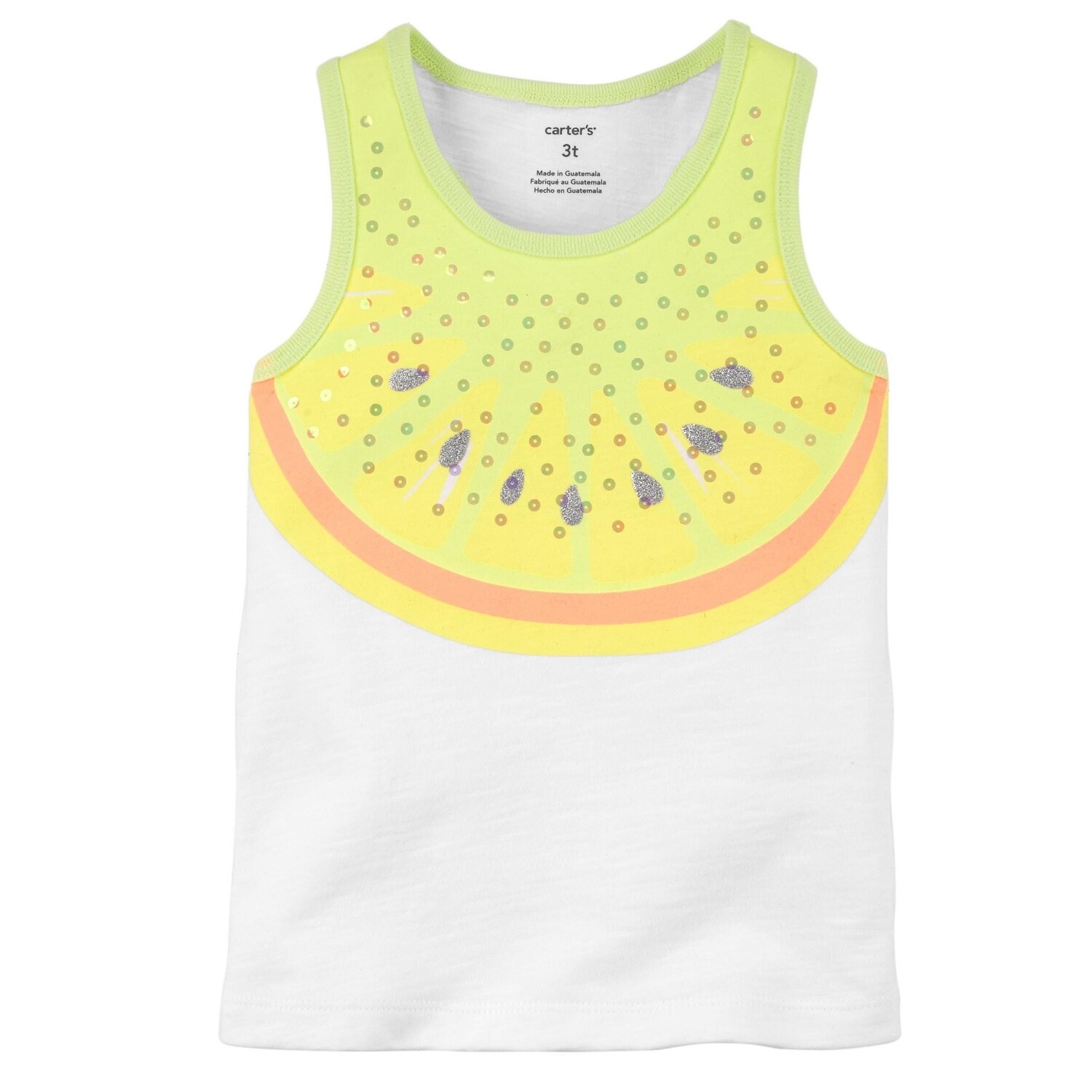OshKosh BGosh Baby Girls Bow Tank 9 Months Orange