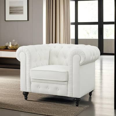 Elegance Chesterfield Mid-Century Modern Sofa, Loveseat & Chair – Luxurious Comfort for Cozy Living Rooms