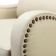 preview thumbnail 157 of 166, Brigida Multifunctional Modern Genuine Leather Nailhead Trim Recliner with Adjustable Footrest Set of 2 by HULALA HOME