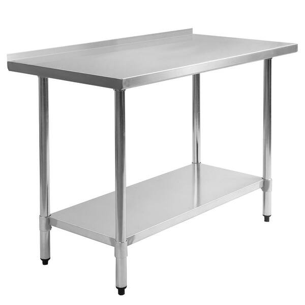 24" x 48" Stainless Steel Work Prep Table with Backsplash Kitchen Restaurant NEW