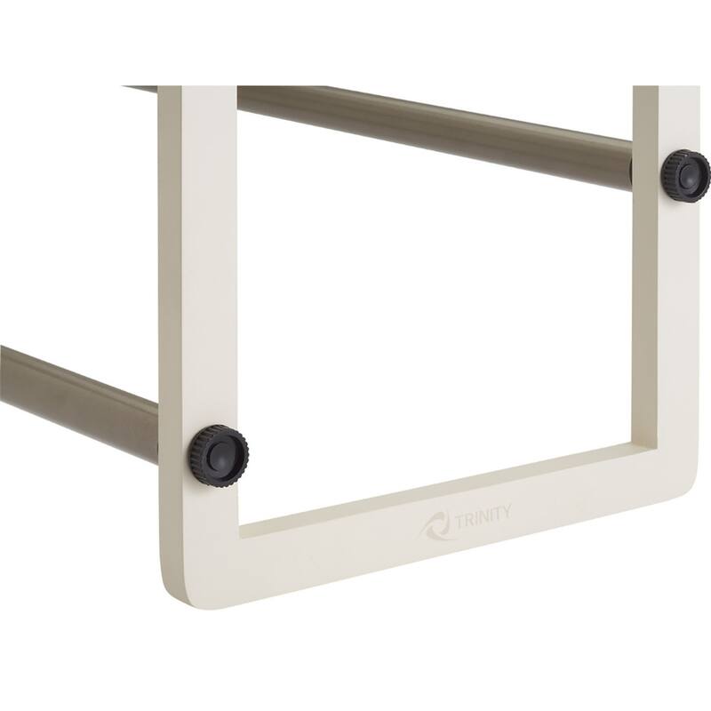 TRINITY BASICS® 2-Tier Expandable Shoe Rack, 2-Pack, White