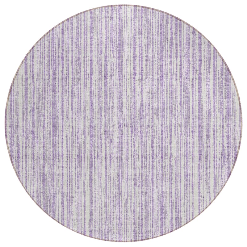 Machine Washable Indoor/ Outdoor Chantille Contemporary Striped Rug