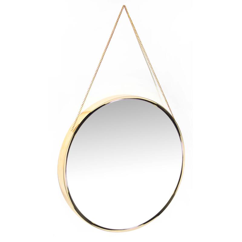 Carson Carrington Kabbo Gold Mirror - 17.5 x 1.75 x 17.5 - 17.5 x 1.75 x 17.5
