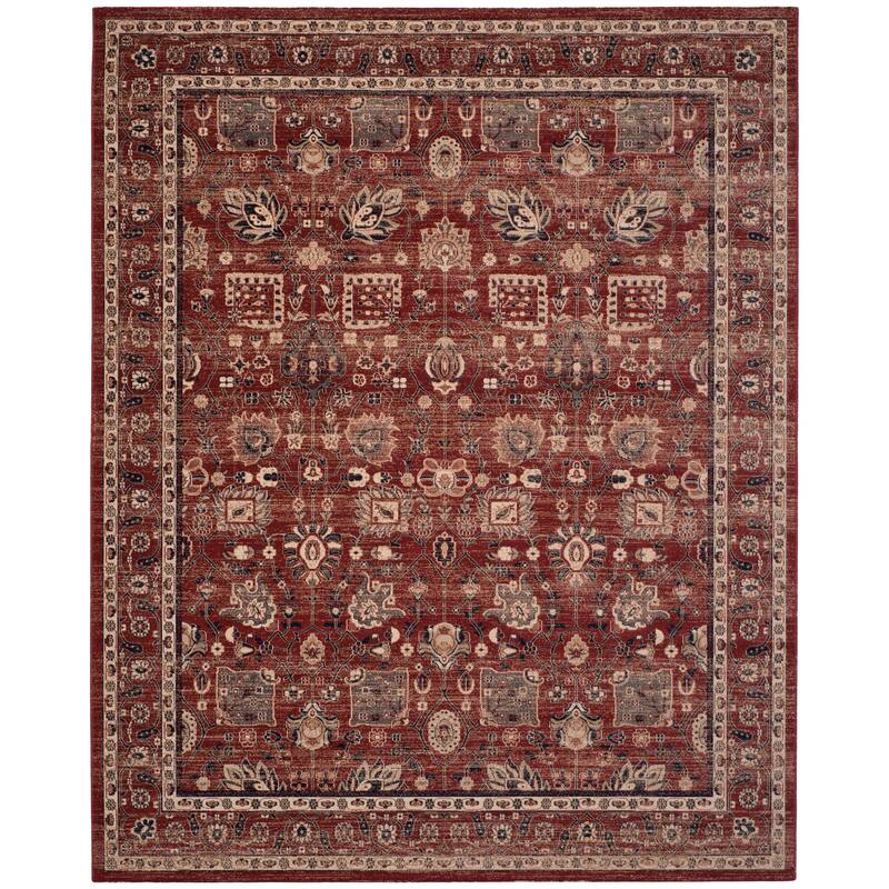 SAFAVIEH Artisan Adelmina Distressed Oriental Rug - 8' x 10' - Rust/Rust