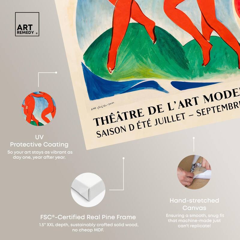 Dance by Henri Matisse Canvas by Art Remedy, Gallery Wrapped