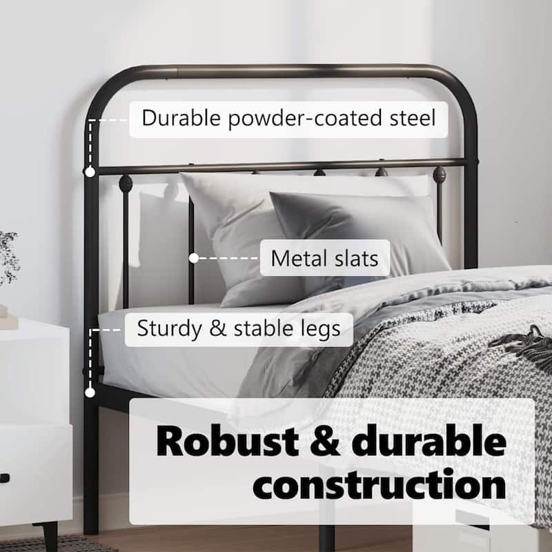 vidaXL Classic Metal Headboard