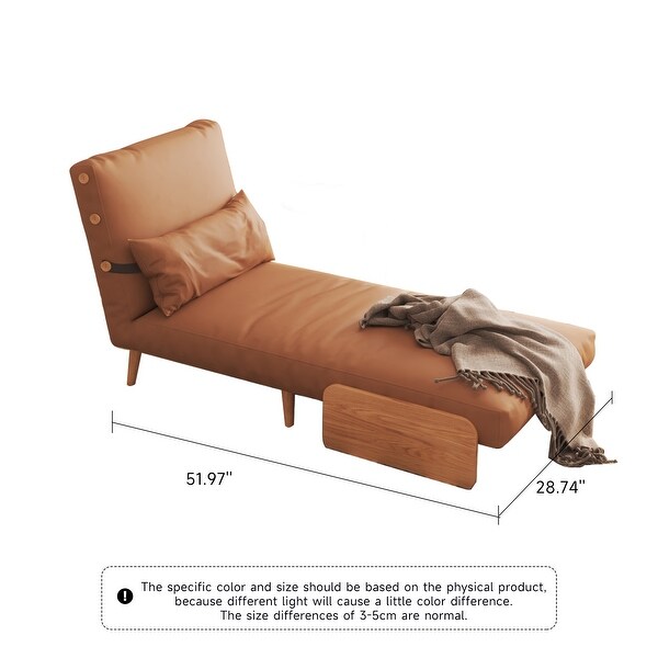 JASIWAY Modern Single Sofa Chair with Solid Wood Legs - Grey