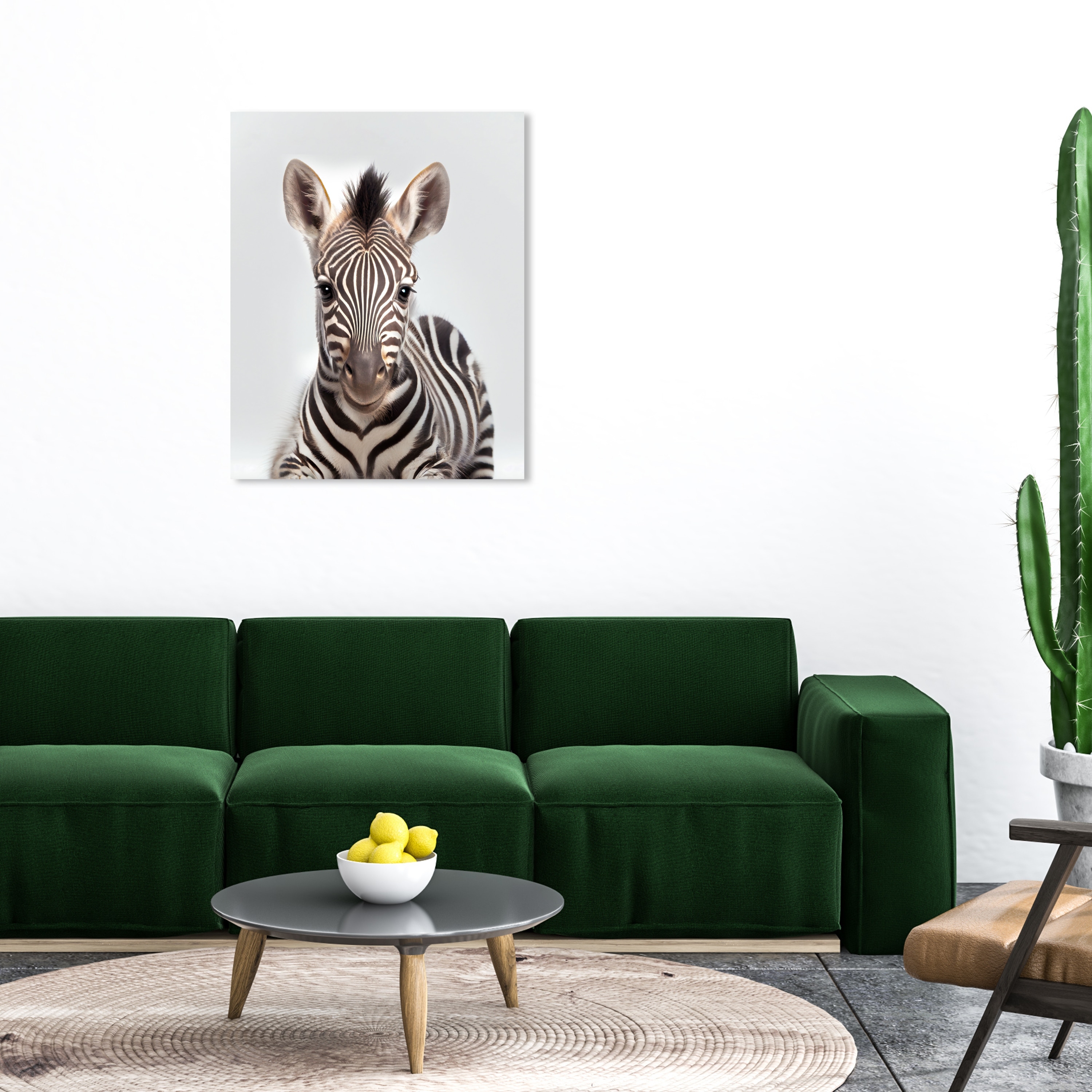 Wynwood Studio Canvas Animals Baby Animal Zebra Brown and Dark Brown Modern & Contemporary Wall Art Canvas Print - Brown, White