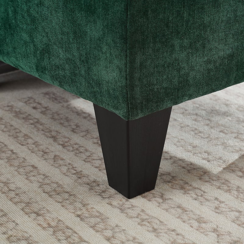 115" U-Shaped Sectional Couch, 6 Seat Upholstered Deep Seat Sofa with Movable Ottomans, USB Ports and Side Tables