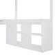preview thumbnail 35 of 52, Wooden Full Loft Bed with U-shaped Desk,Storage Compartments and Tri-fold Mirror