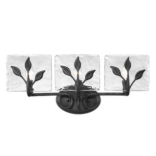 Golden Lighting Calla 3-light Vanity in Natural Black