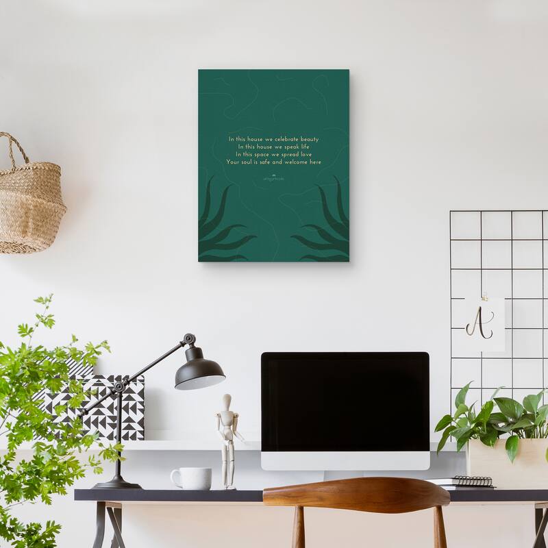 In This House by Princella Canvas Art Print