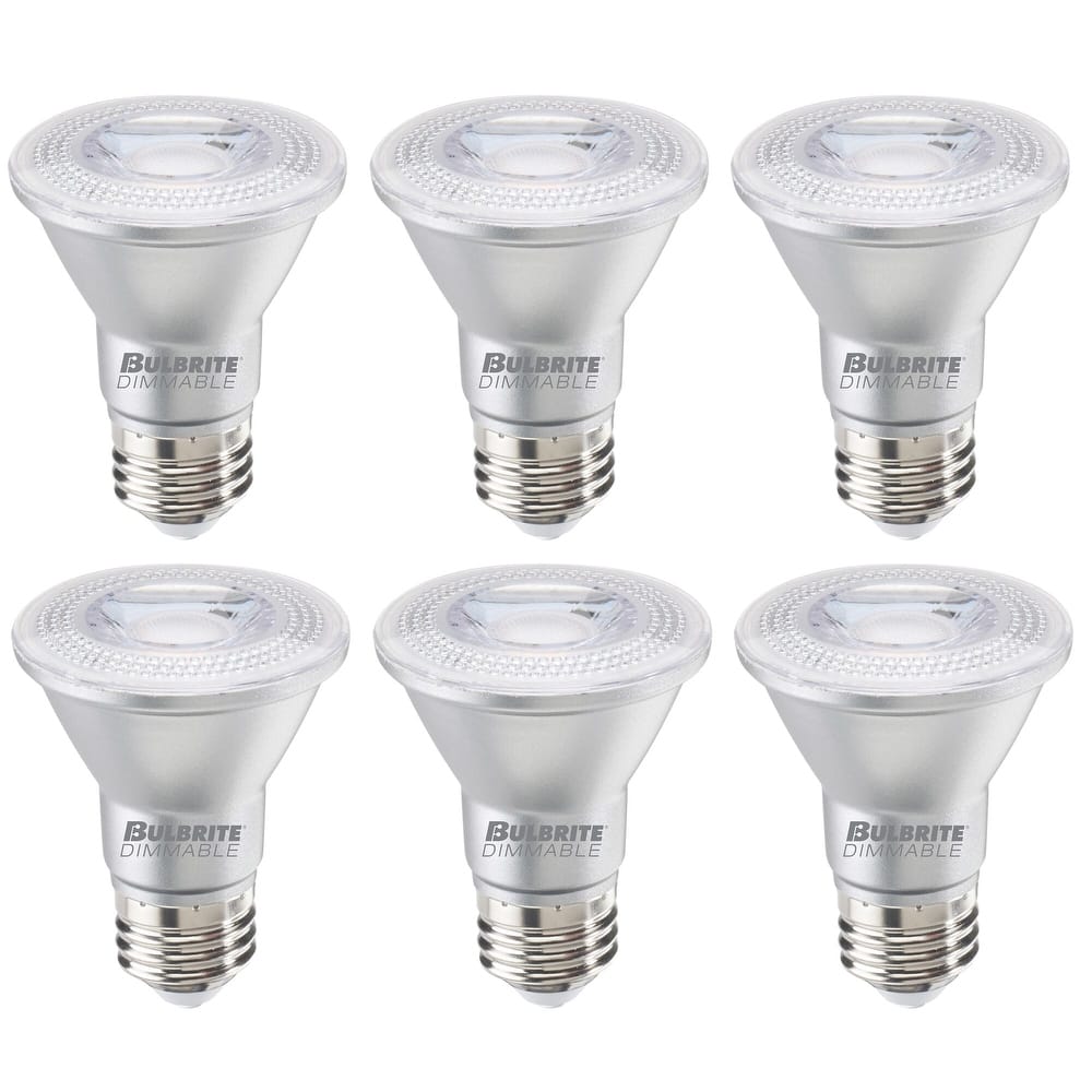 Bulbrite Pack of (6) 7 Watt Dimmable Flood PAR20 Medium (E26) LED Bulb