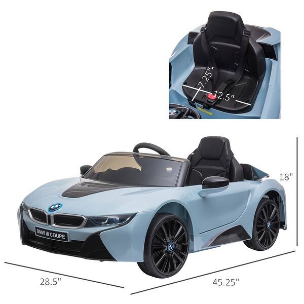 6V BMW I8 Coupe Ride-On Car for Kids with Remote Control, Music, Lights, MP3, and Extra-Wide Tires, Stylish Electric Car