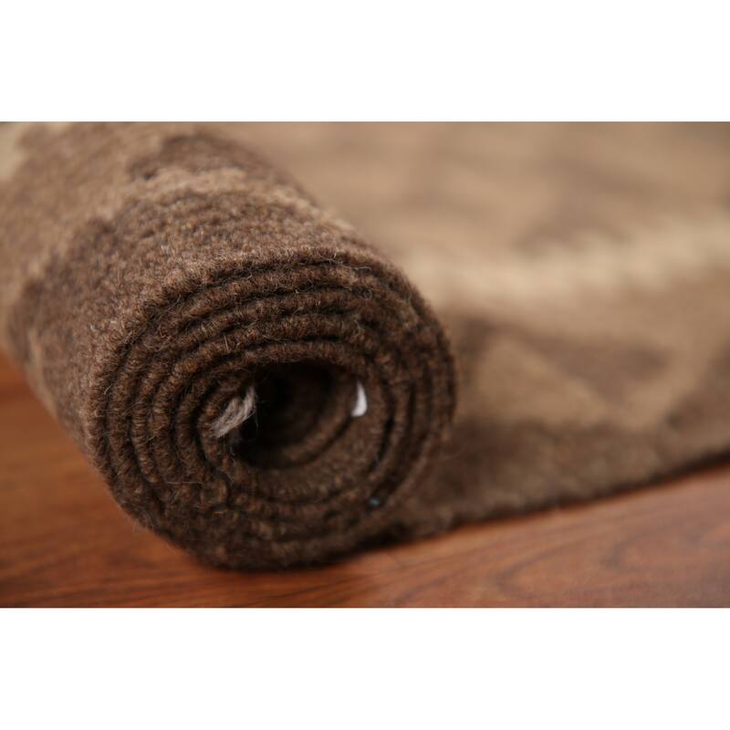 Hand-woven Geometric Kilim Area Rug Oriental Wool Carpet - 6'6"x 9'8"