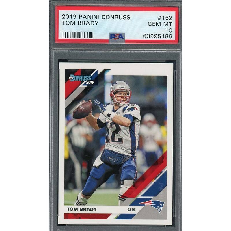 Tom Brady 2019 Panini Donruss Football Card #162 Graded PSA 10 - 8'6" x 11'6"