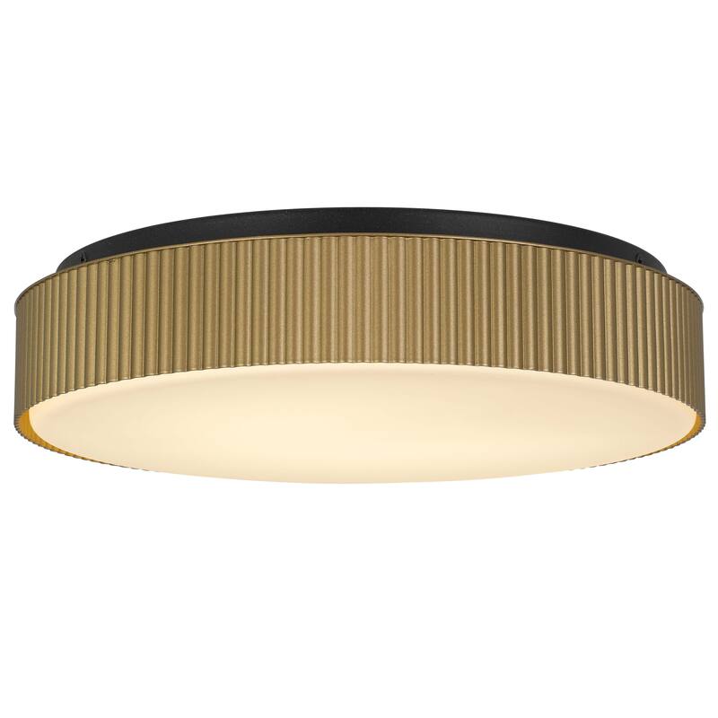 13 inch LED Flush Mount - Antique Brass