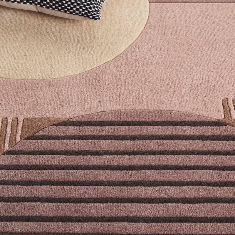 SAFAVIEH Handmade Rodeo Mili Drive Mid-Century Modern Wool Rug