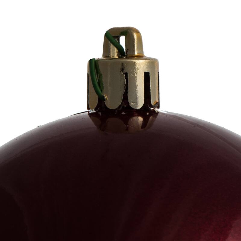 Vickerman 3" Berry Red Candy Ball Ornament, 12 per Bag