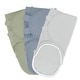 preview thumbnail 6 of 16, Swaddle Blankets for Baby Girl & Boy with Easy Access Zipper for Diaper Changes Stone, Pacific Blue, Nomadic Blue - Large (3-6 Months)