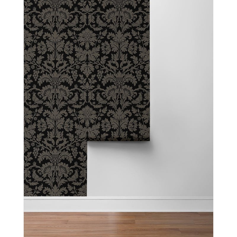 NextWall Ansel Damask Peel and Stick Wallpaper - 20.9 in. W x 18 ft. L