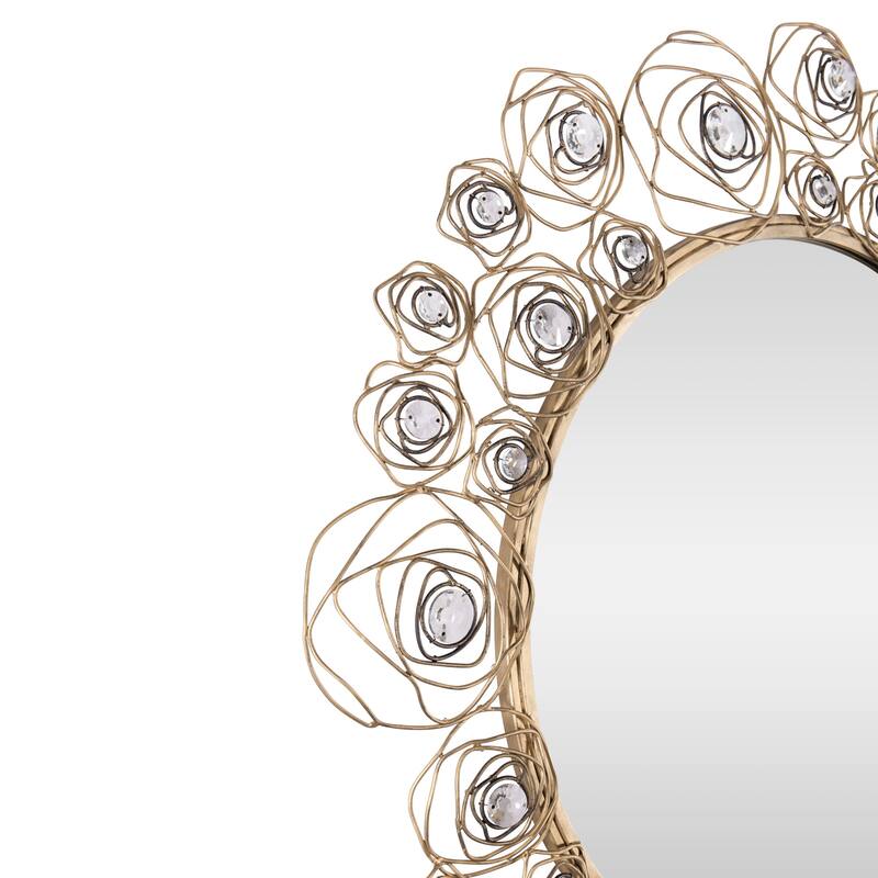 Varaluz Ethereal Rose Wall Mirror - Havana Gold Ombre