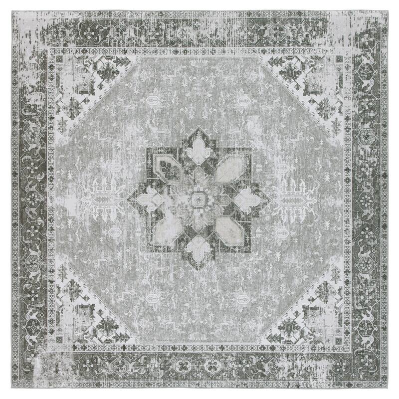 SAFAVIEH, Tucson Machine Washable Slip Resistant Therese Oriental Medallion