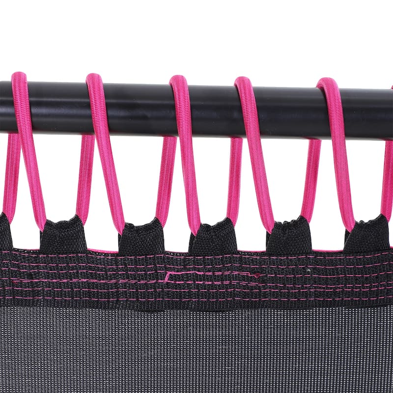 Soozier Portable & Foldable Small Exercise Trampoline with 3-Level Adjustable T-Bar, Great for Adults Working Out