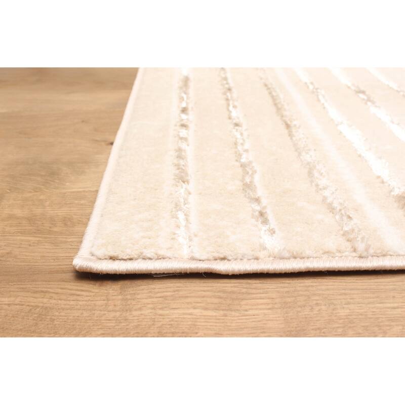 ECARPETGALLERY Machine Made Blythe Beige Area Rug