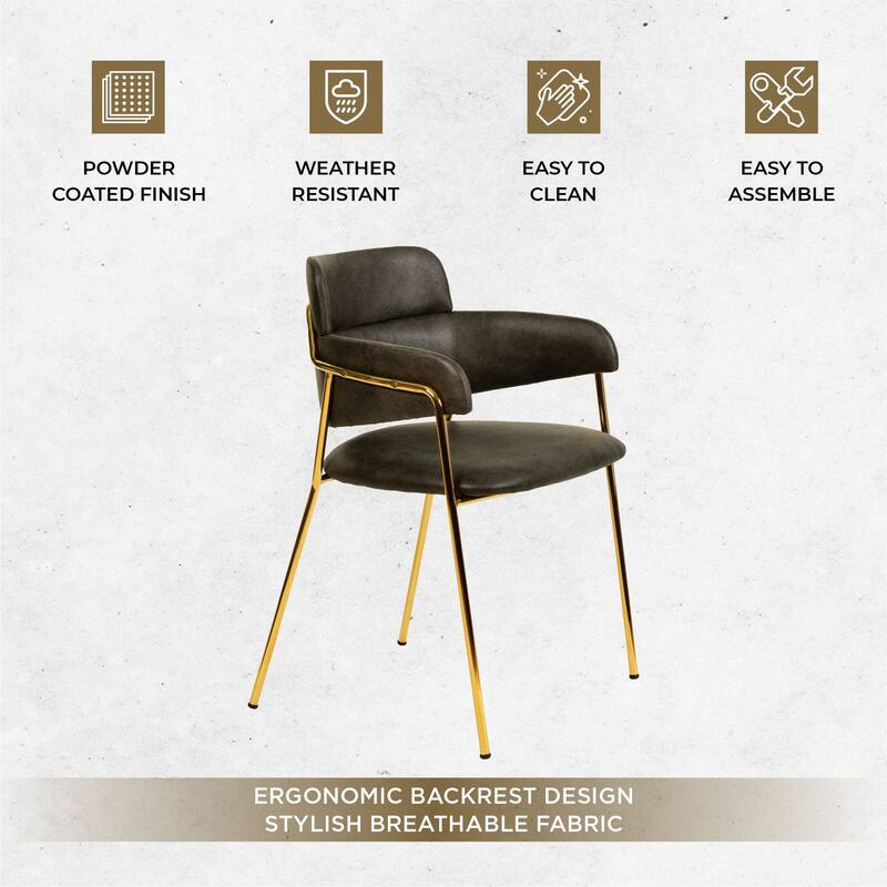 LeisureMod Axis Set of 4 Mid-Century Modern Dining Chair, Elegant Accent Side Chair for Home Office & Kitchen
