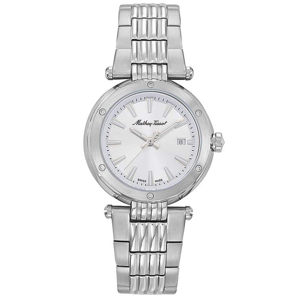 Mathey Tissot Women's Neptune Silver Dial Watch - D912AI - 6 (36)