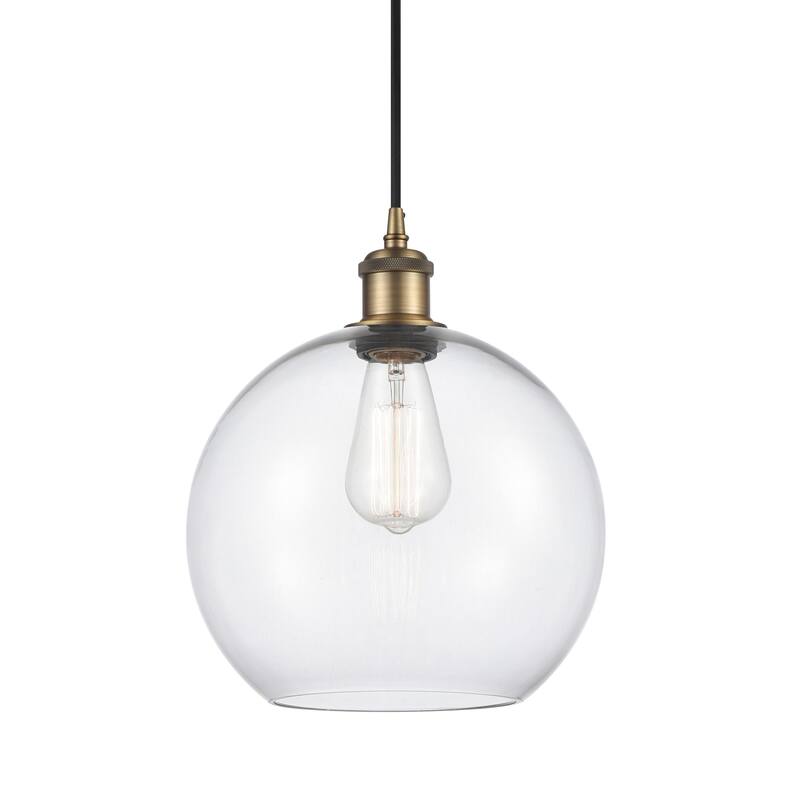 Innovations Lighting 516-1P-13-10 Athens Pendant Athens 10" Wide - Clear / Brushed Brass