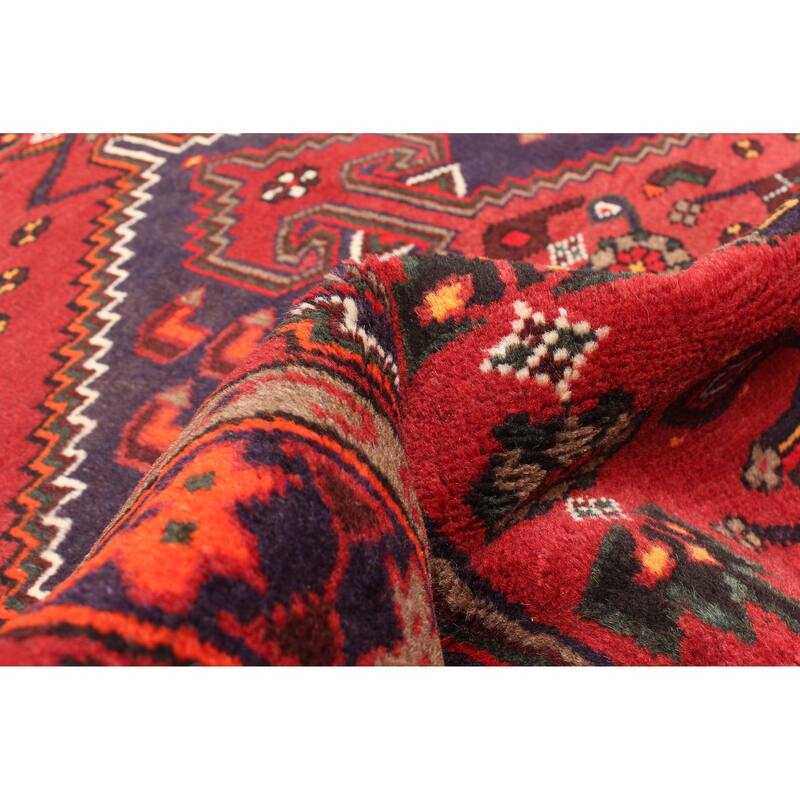 ECARPETGALLERY Hand-knotted Andelz Red Wool Rug - 4'0 x 6'4