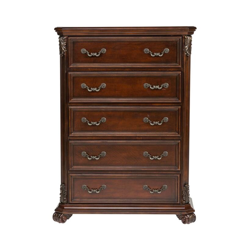 Liberty Furniture Messina Estates Poster Bed, Dresser & Mirror, Chest, Night Stand - King or Queen