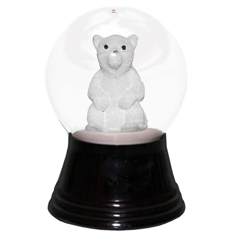 2.5" Perzy Small Polar Bear Christmas Snow Globe