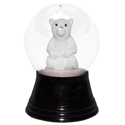 2.5" Perzy Small Polar Bear Christmas Snow Globe