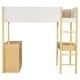 preview thumbnail 12 of 58, Multifunctional Design Twin Size Loft Bed with Convertible Desk