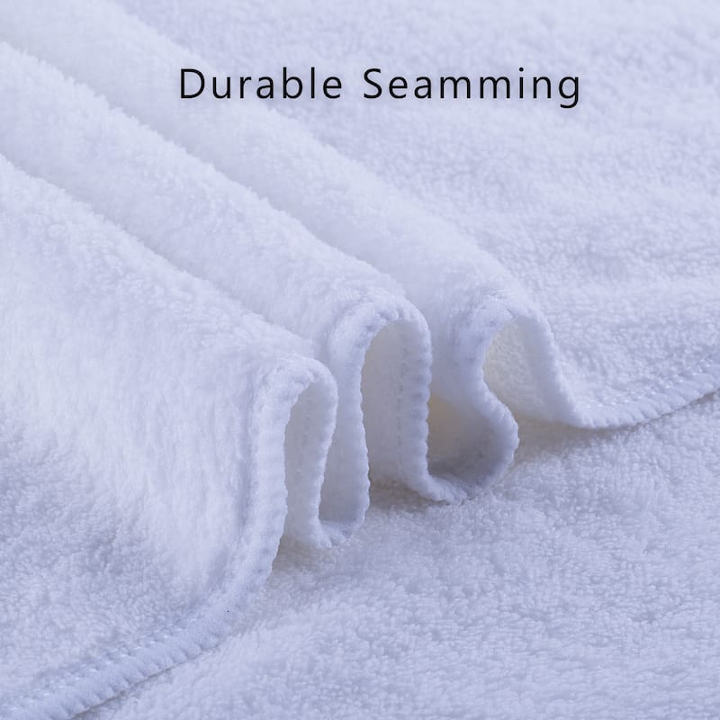 2 Pack Coral Fleece Towel Set Hotel SPA Bath Towels