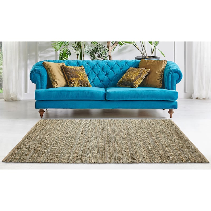 Sevita Nia Abel Farmhouse Striped Hand-Woven Jute Area Rug