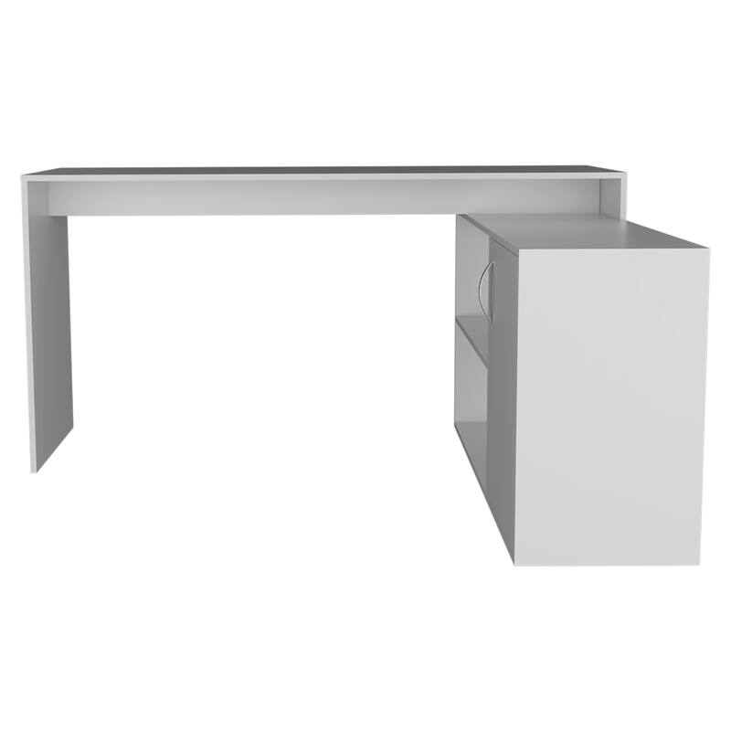 Lyncliff 1-Drawer 2-Shelf L-Shaped Office Desk