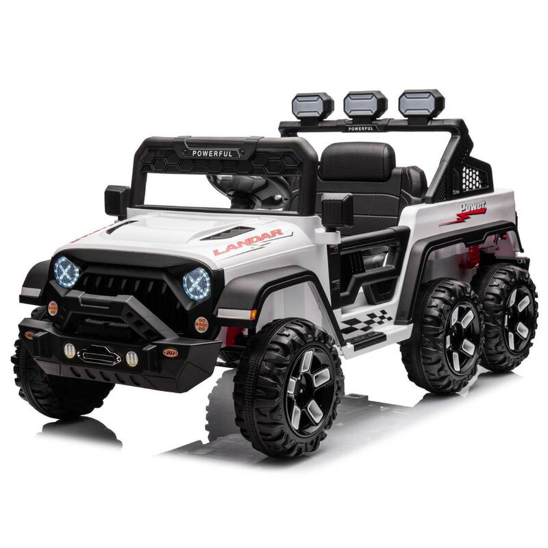 24V Battery Powered Electric Car Vehicle Toy for Kids Best Gift - White