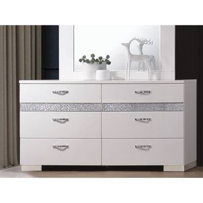 Naima II Dresser in White High Gloss