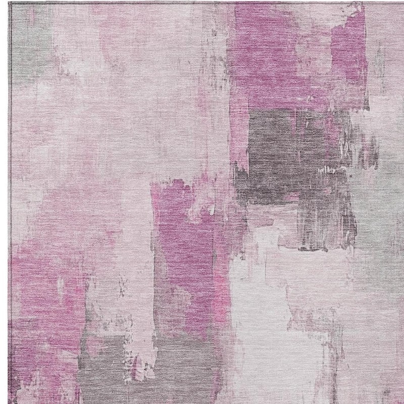 HomeRoots Abstract Transitional Rectangle Outdoor Rug